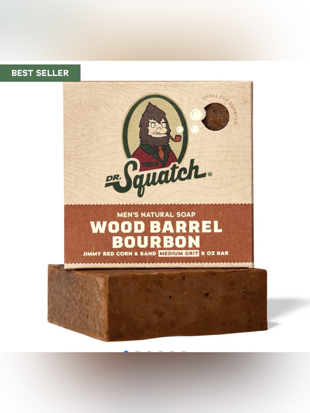 NEW Dr. Squatch Wood Barrel Bourbon Men's Soap